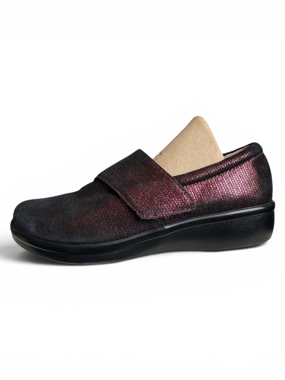 Alegria Women's Lauryn Clog Shoes Sz 38 US 8 M Metallic Wine Arch Support
